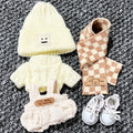17cm Labubu clothes v1 v2 labubu Generation Labubu Sitting Party Clothes Pendant Doll Labubu doll Clothes Sweater scarf cute