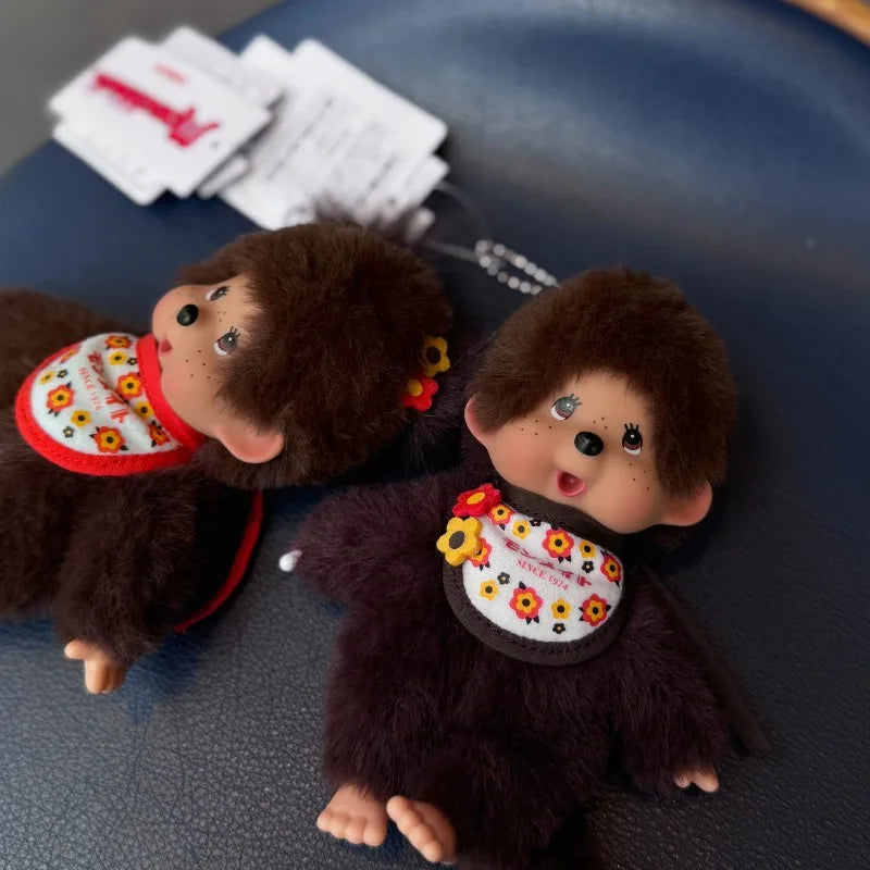 15cm Monchhichi Cute Plush Toy with Delicate Vinyl Face Soft Stuffed Character Toy Backpack Hanging Sweet Birthday Holiday Gift