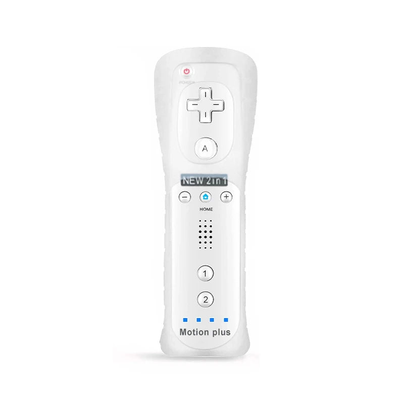 2PCS Remote Controller with Nunchuck Controller for Wii Console Wireless Gamepad with Motion Plus for  Wii Games Control