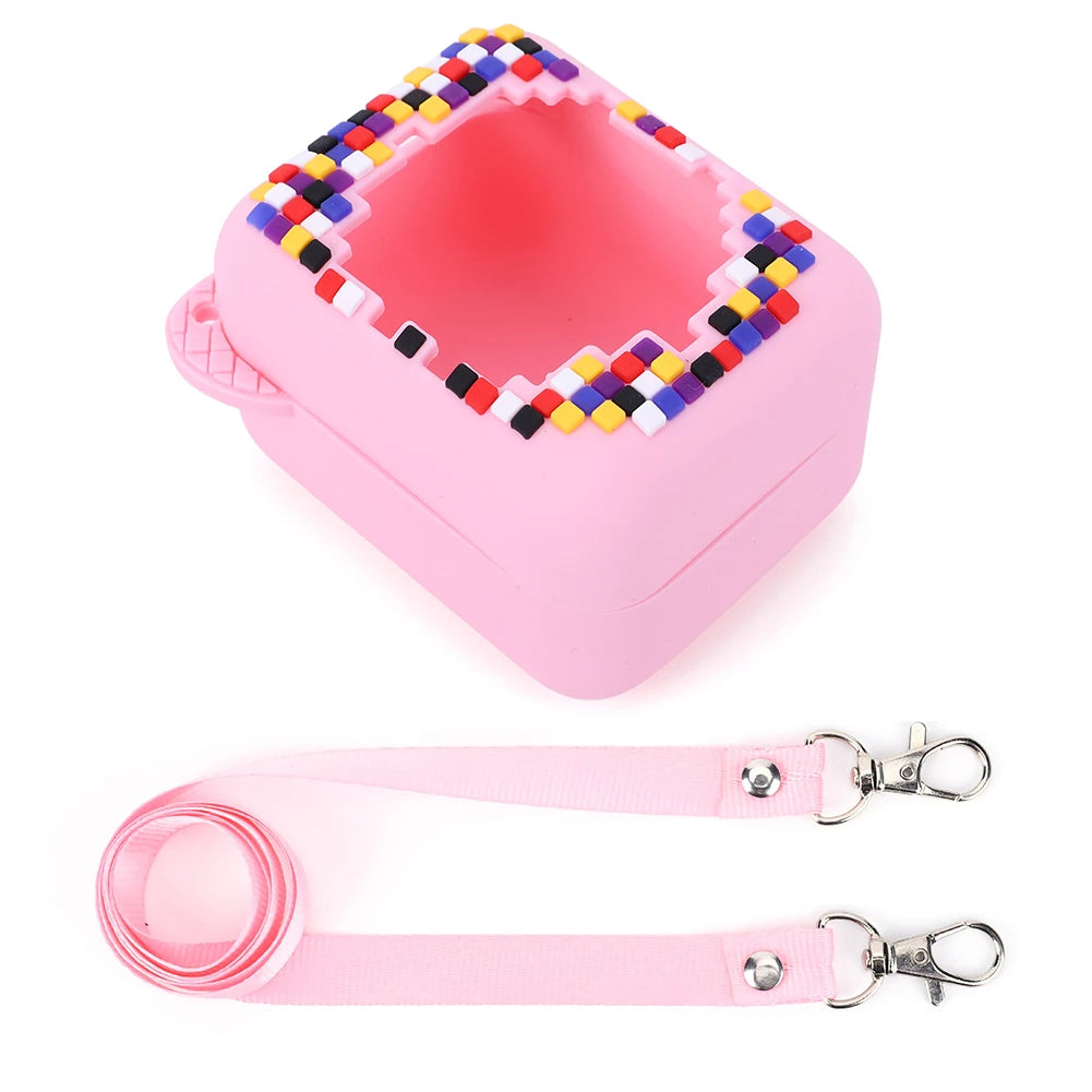 For Bitzee Digital Pet Protective Case With Lanyard Silicone Protective Cover Shockproof Storage Bag Portable EVA Carrying Case
