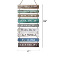 Inspirational Wall Art Decor for Office, Wooden Rustic Hanging Wall Art Decoration Sign, Wall Art for Home Living Room Bedroom