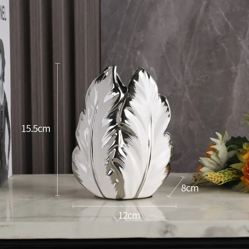 ceramic high-end vase Pottery Vase personalized living room foyer decoration creative home decoration Crafts ornament sculpture