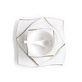 Ceramic Bowl Dish Set, Bone Porcelain Tableware, Creative Phnom Penh Dishes & Platesset, Square Plates, Kitchen Dinnerware