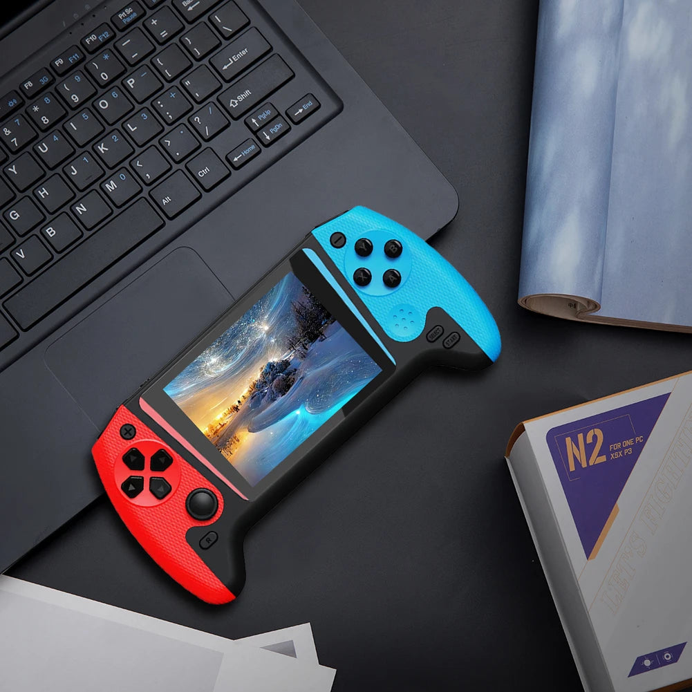 Retro Handheld Game Console 3.5inch LCD Screen Built-in 500 Games Portable Game Console Nostalgic Game Console for Single Player