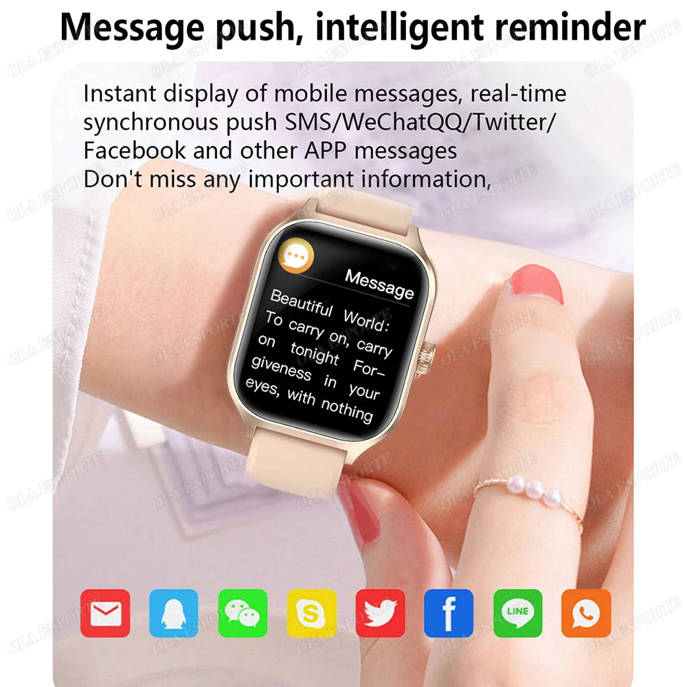New Smartwatch Global Version GPS Tracker Bluetooth Call Heart Rate Monitor IP68 Waterproof Sports Fitness Smart Watch Men Women