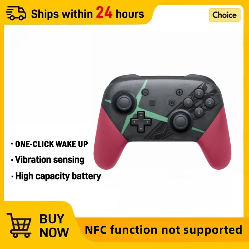 Wireless controller compatible with Switch/Switch Lite, designed as a game console remote gamepad.