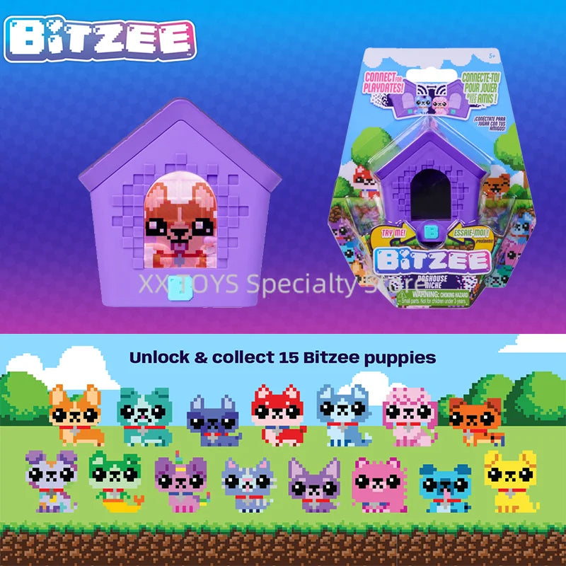 Original Bitzee Magicals Interactive Digital Elf Electronic Pet Game Machine Toys Peripheral Pet Feeding Kids Touch Smart Gifts