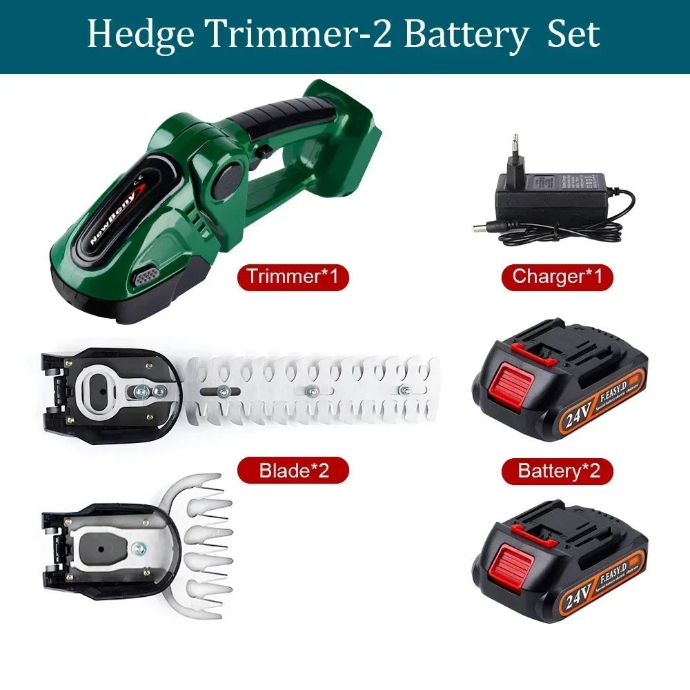 2in1 Electric Hedge Trimmer 20000rpm Household Lawn Mower Garden Scissors Grass Power Tool For Makita 18V Battery Pin