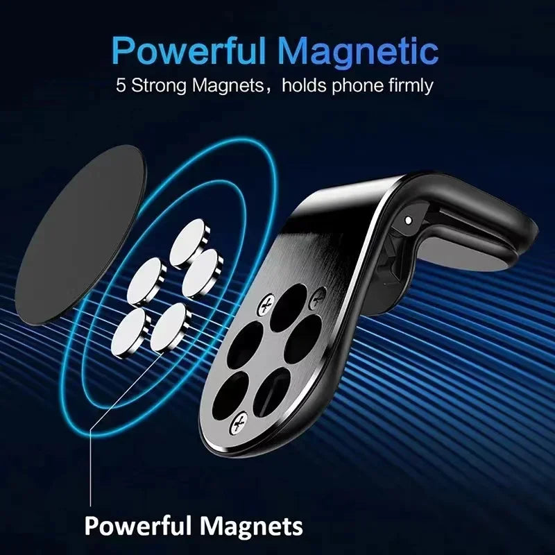 Magnetic Car badge Phone Holder Metal Stand Accessories For Audi A6 C5 C6 C7 C8 A4 B5 B6 B7 B8 B9 S3 S4 S5 Q3 8U Q5 8R Q7 Q8 TT