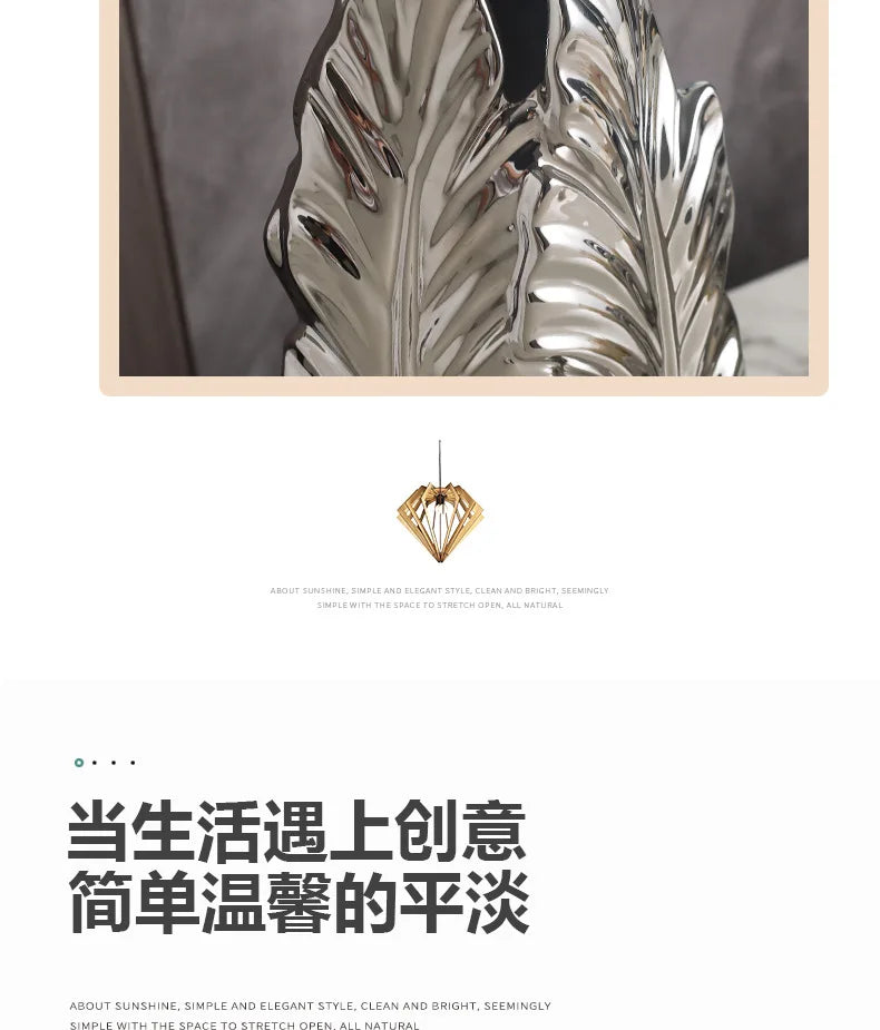 ceramic high-end vase Pottery Vase personalized living room foyer decoration creative home decoration Crafts ornament sculpture