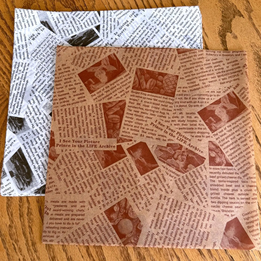 Wax Paper Sheets Grease Resistant Tray Basket Liners Newsprint Paper Water and Grease Proof Sandwich Wrapping Paper for Food