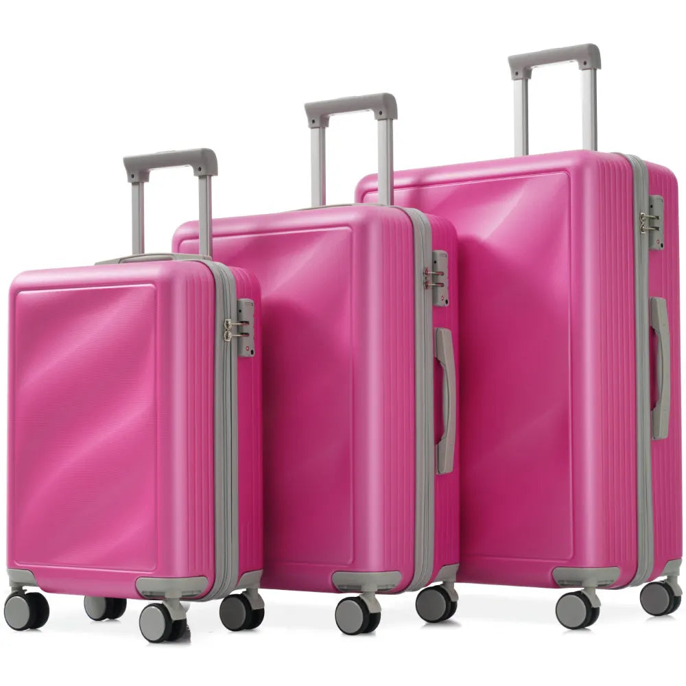 3 Piece Luggage Set , Lightweight Durable Suitcases with Spinner Wheels and TSA Lock, Carry-on & Checked Travel Luggage20/24/28