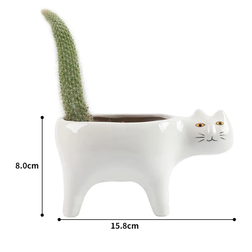 Cute Ceramic Garden Living Room Cactus Plants Balcony Plant Pot Flower Pot Plant Container Tabletop Ornaments