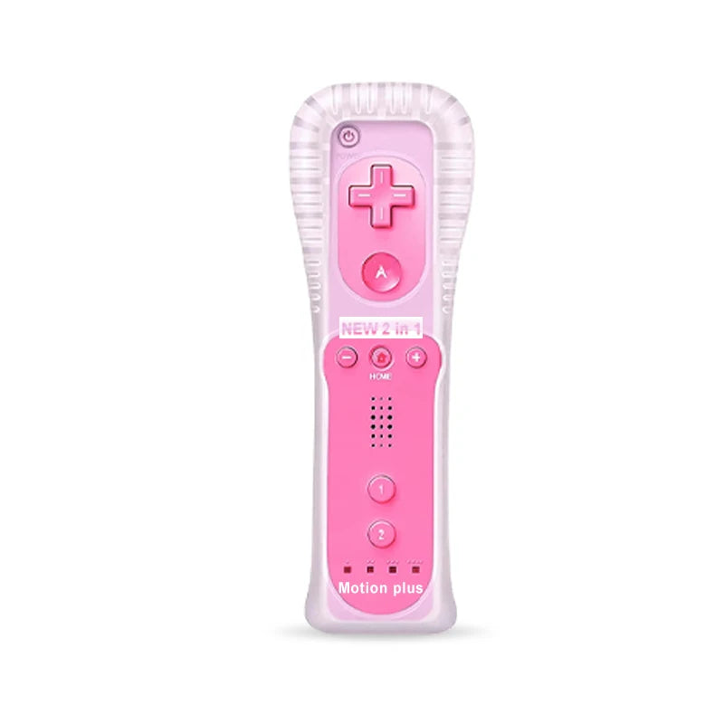 2PCS Remote Controller with Nunchuck Controller for Wii Console Wireless Gamepad with Motion Plus for  Wii Games Control