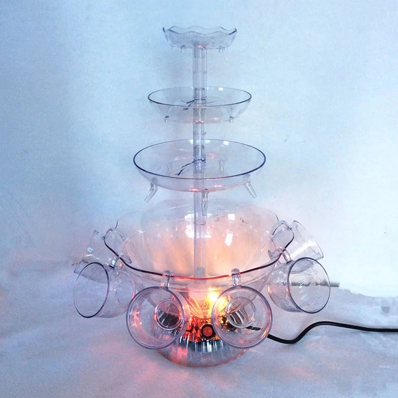 Premium Electric Beverage Fountain Drink Fountain AS Decanter for Parties
