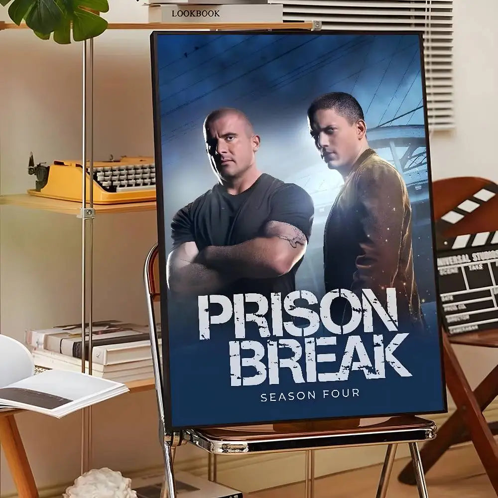 1PC TV P-Prison Break Poster Sticky Wall Art Printing Waterproof Home Living Bed Room Bar Aesthetic Decor