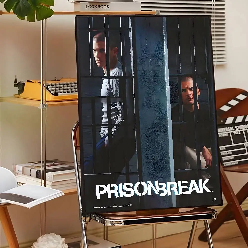 1PC TV P-Prison Break Poster Sticky Wall Art Printing Waterproof Home Living Bed Room Bar Aesthetic Decor