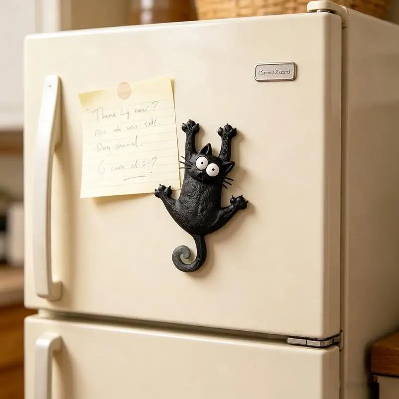 Home Decoration Room Decor Fridge Magnet Interior Creative & Cute Magnetic Cat Refrigerator Magnet Refrigerator Ornament