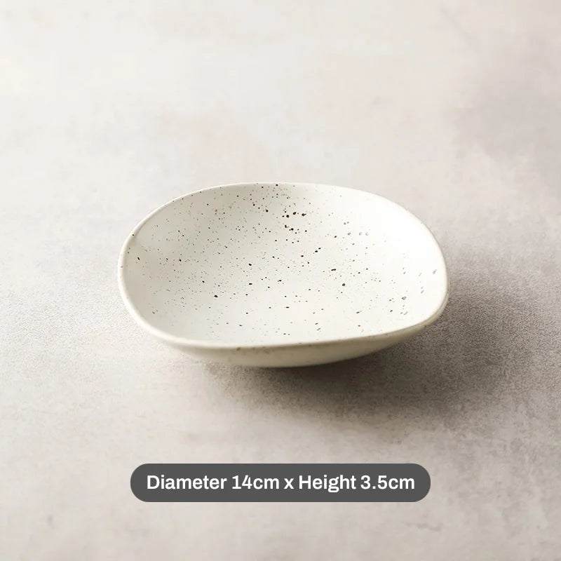 Japanese Retro Ceramic Bowl Serving Dish for Sushi Ramen Salad & Side Dishes Tableware for Home Kitchen Restaurant Decor Vintage
