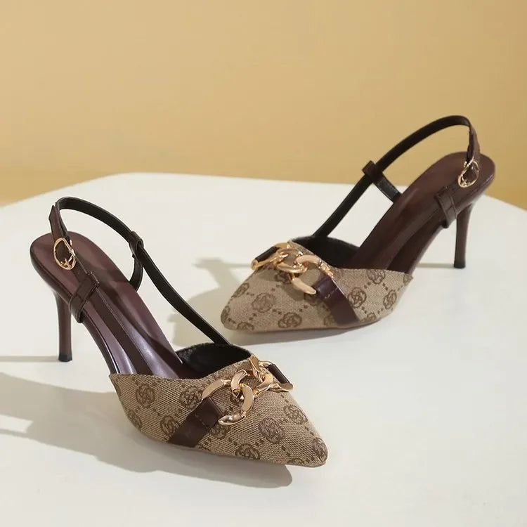 new Free delivery designer high heels Fashionable and minimalist high heels for women eye-catching and detailed follow-up shoes