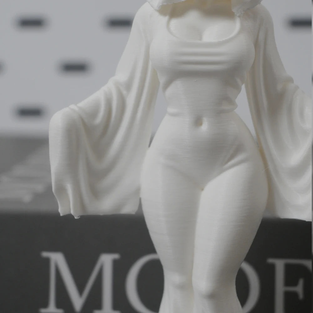 A 12cm ghost ornament, 3D printed white dress ghost decoration, funny Halloween indoor and outdoor decoration