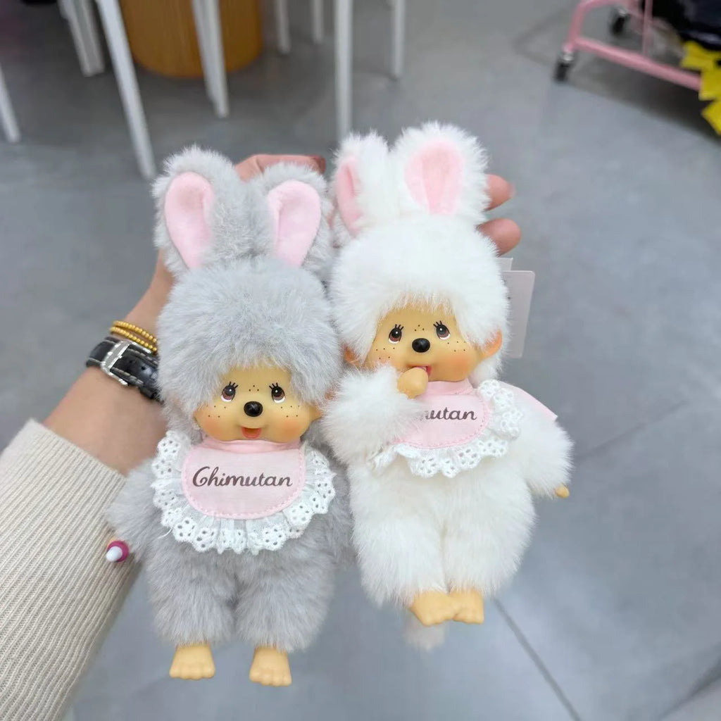 Monchhichi Keychain Kawaii Keychains for Bags Monchhichi Doll Hanging Pendants Children's Day Birthday Gift 몬치치