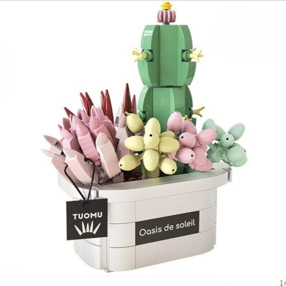 Big Flowers Bouquet Building Blocks Set Flowers Models Home Decor Botanical Collection Bricks Toys for Adults Mother's Day