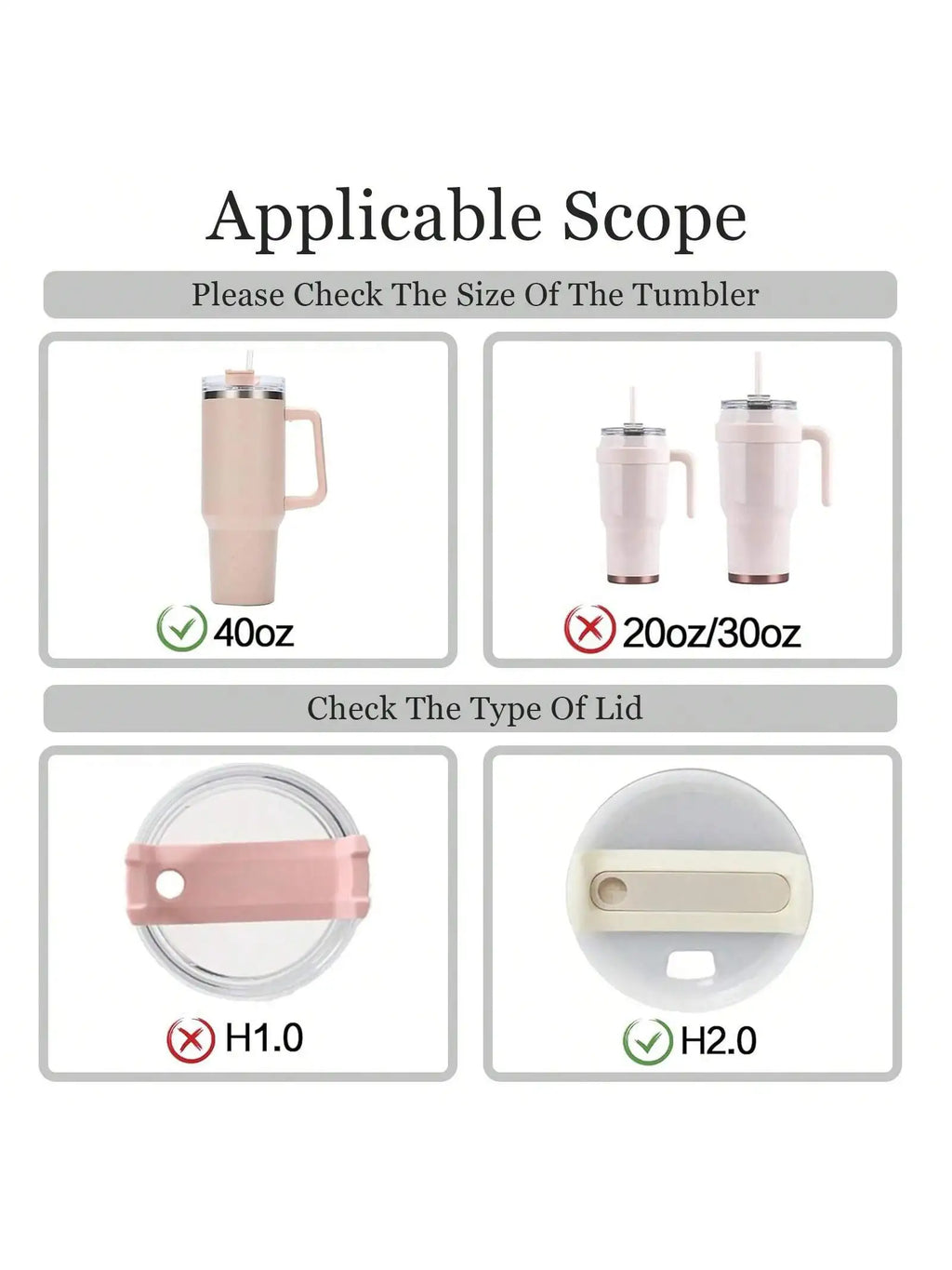 Tumblers Name Plates for Stanley Tumblers 40 oz Cup Lid H2.0,Cup Lid Topper Round Acrylic Name ID Plate Glitter silvery ﻿