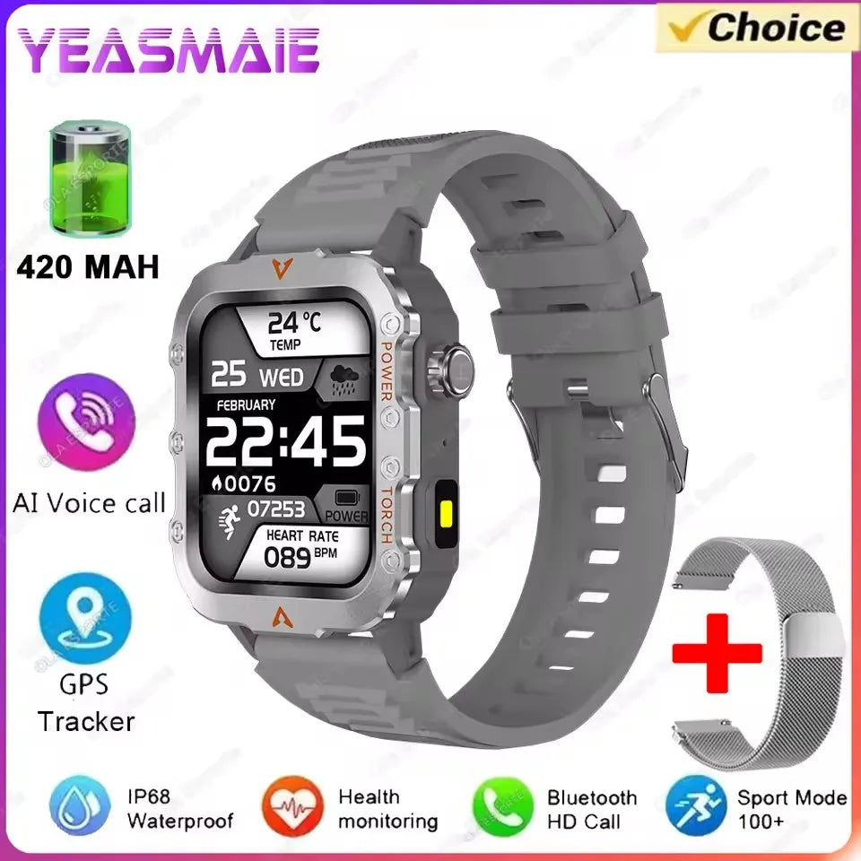 2025 New SmartWatch Men Outdoor GPS Sport Watches Heart Rate Sleep Waterproof Smart Watch IOS Android
