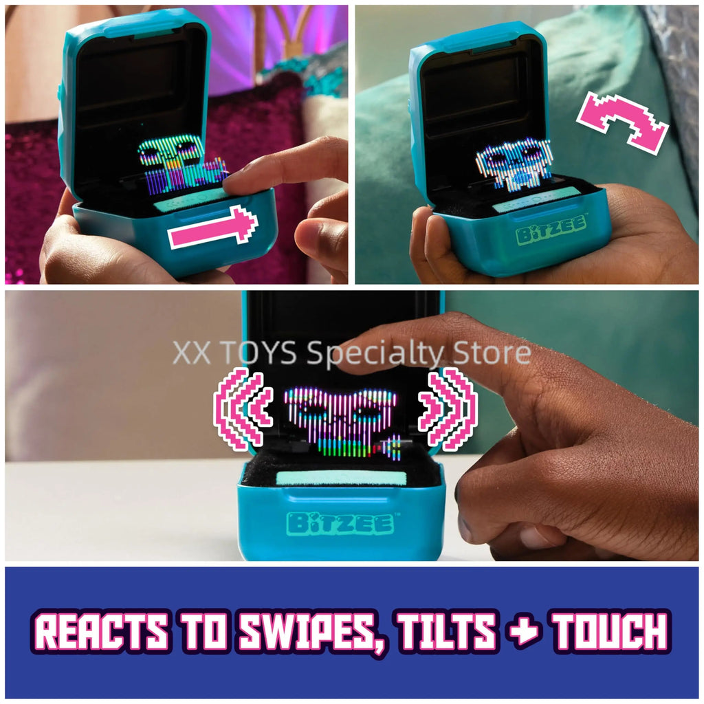Original Bitzee Magicals Interactive Digital Elf Electronic Pet Game Machine Toys Peripheral Pet Feeding Kids Touch Smart Gifts
