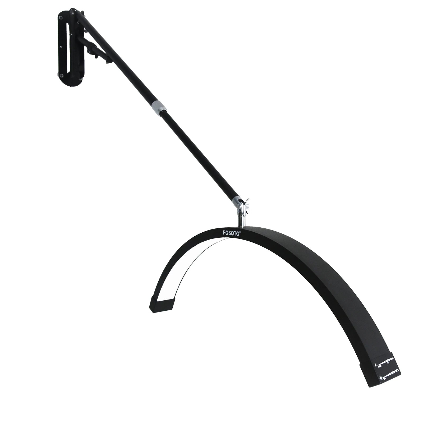 Oversea Warehouse Fast Delivery Floor LED Video Light Half-moon Shaped High Quality Fill Light For Beauty Salon Makeup
