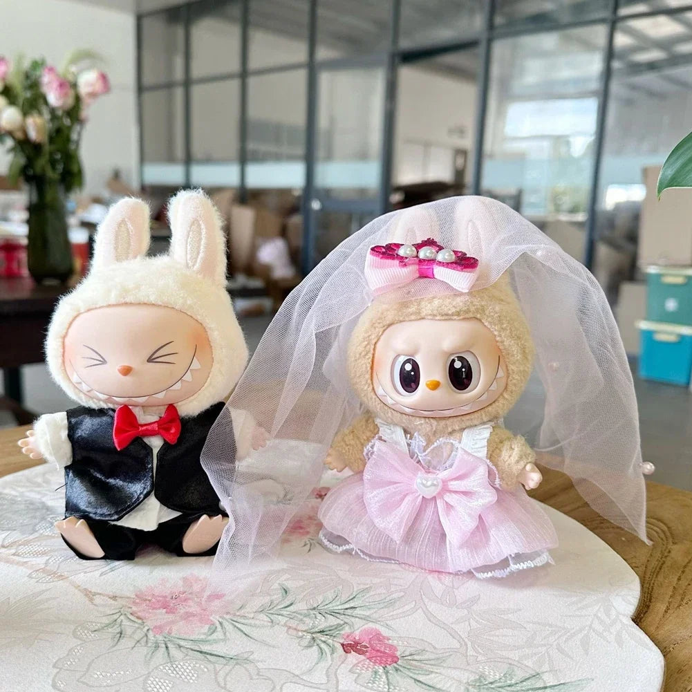 Labubu ropa Wedding Suit Wedding Dress Labubu Accessories For mini 1st and 2nd gen Labubu