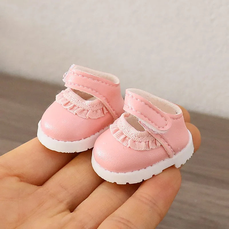 Labubu Doll Shoe Collection 17cm Plush Doll Clothing Accessories Labubu I II Idol Doll Sitting Party Accessories