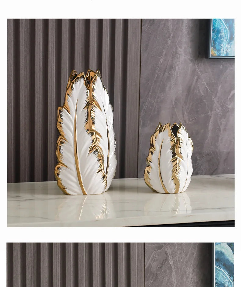 ceramic high-end vase Pottery Vase personalized living room foyer decoration creative home decoration Crafts ornament sculpture