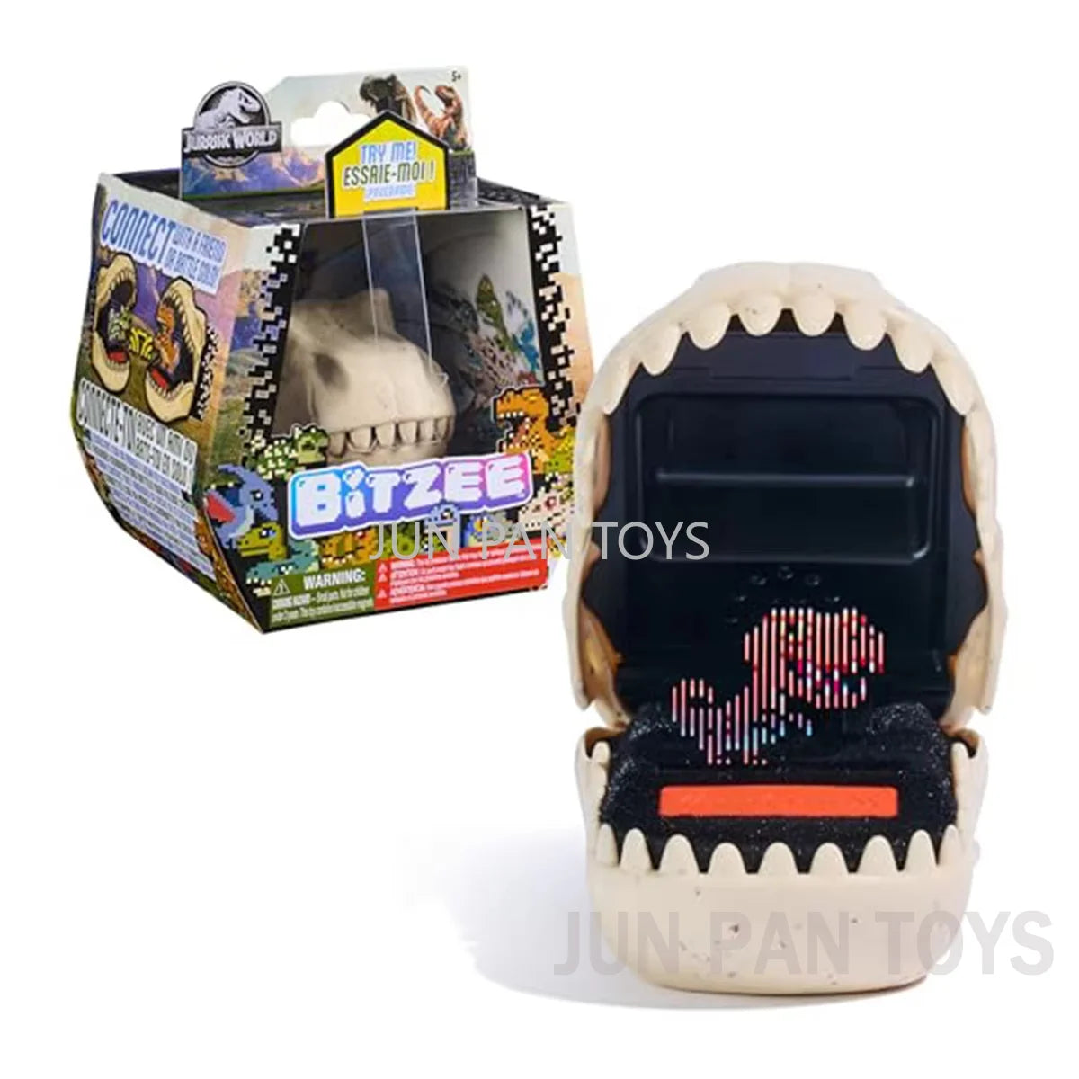 Bitzee Magic Academy and Jurassic World 3D Digital Character Interactive Capsule Game T-rex Model Children Boxed Gift Fun Toy