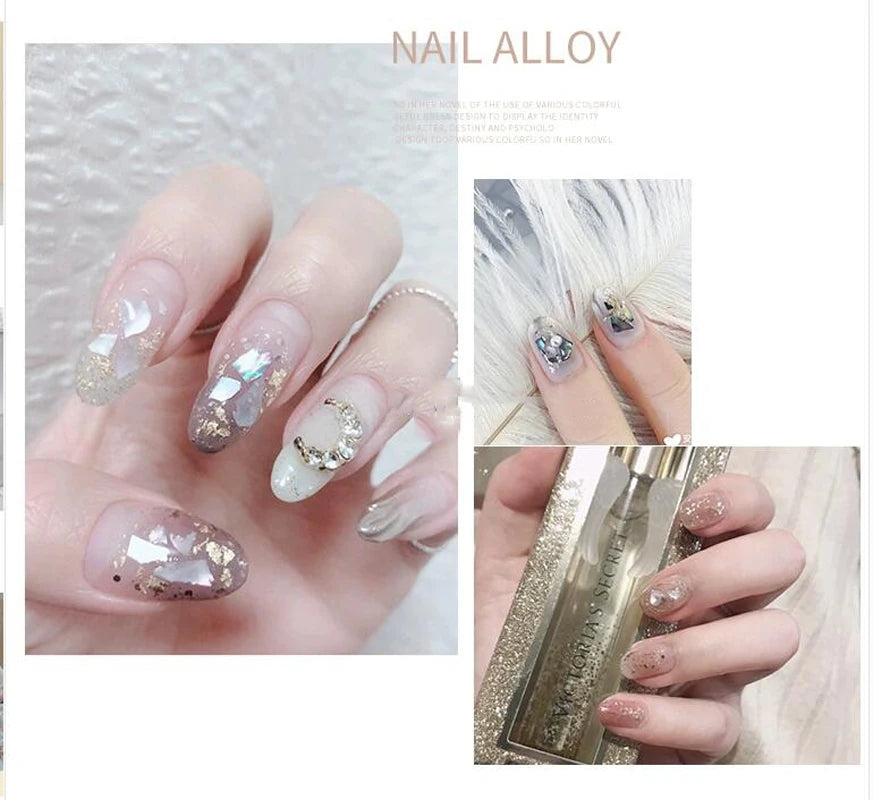 1 Bag Natural Abalone Seashell Nail Charms Gradient Ultra-thin Irregular Abalone Slices Nail Art Shell Design Fragment Flake #5g