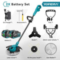 YOFIDRA 10Inch 6000W Brushless Electric Lawn Mower 58000RPM Garden Foldable Grass Trimmer Garden Tool For Makita 18V Battery Pin