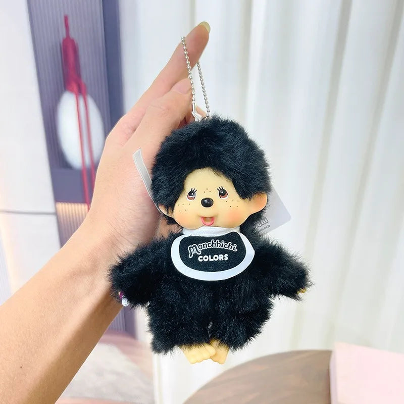 15cm Monchhichi Cute Plush Toy with Delicate Vinyl Face Soft Stuffed Character Toy Backpack Hanging Sweet Birthday Holiday Gift