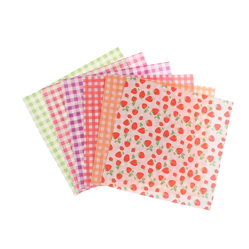 100Pcs 18cm Food Waxed Paper Oil-Proof Wax Paper Bread Sandwich Burger Fries Macarons Packaging Kitchen Baking Tool Decor Paper