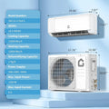 High SEER 18.5-22 Inverter Mini Split Air Conditioner Heat Pump – 9000-24000BTU 115V/230V WiFi Remote Easy Installation For Home