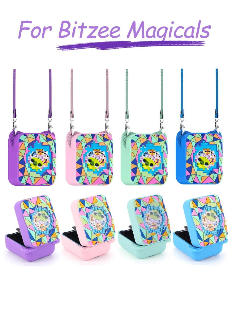 Case for Bitzee Magicals Digital Pet Silicone Protective Cover with Neck Lanyard Magicals Interactive Toy 3D Printed Protector