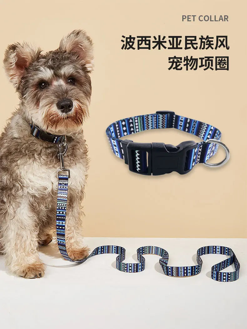Adjustable Dog Collar Pet Collar for Small Medium Large Dog Walking Collars Flower Style Puppy Cat Collar Pet Supplies Pitbull