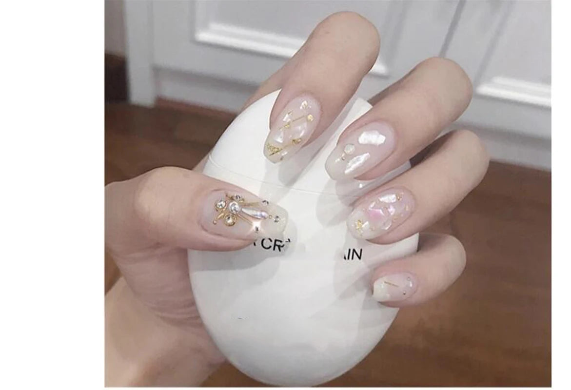 1 Bag Natural Abalone Seashell Nail Charms Gradient Ultra-thin Irregular Abalone Slices Nail Art Shell Design Fragment Flake #5g