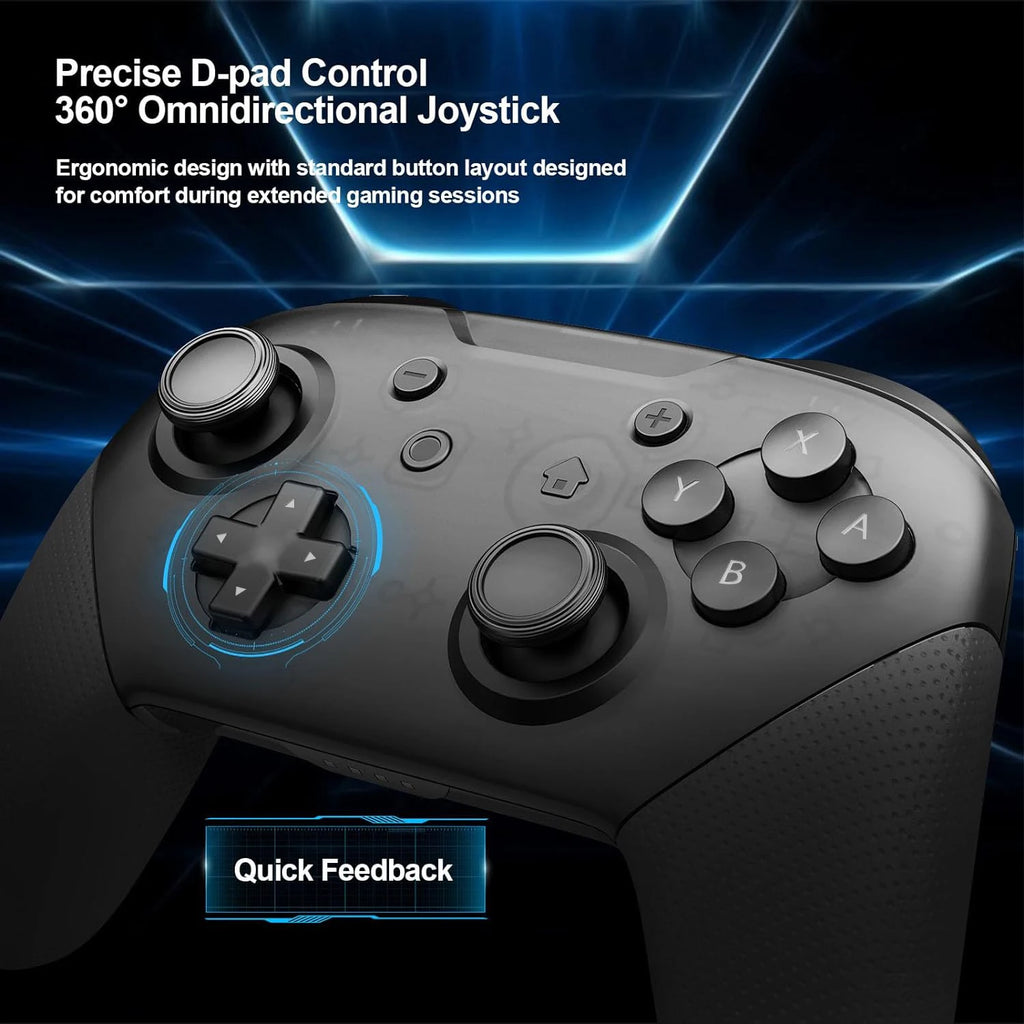 Wireless controller compatible with Switch/Switch Lite, designed as a game console remote gamepad.