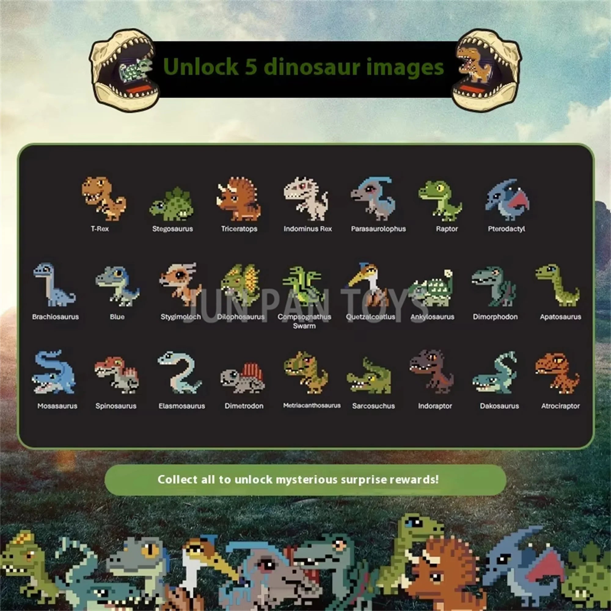 Bitzee Magic Academy and Jurassic World 3D Digital Character Interactive Capsule Game T-rex Model Children Boxed Gift Fun Toy