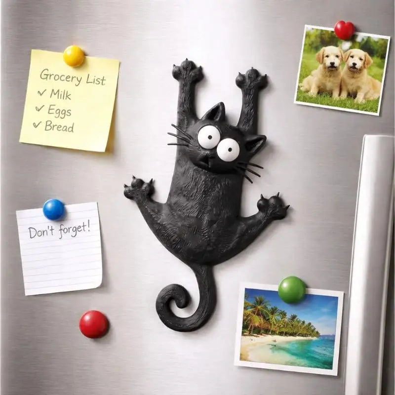 Home Decoration Room Decor Fridge Magnet Interior Creative & Cute Magnetic Cat Refrigerator Magnet Refrigerator Ornament