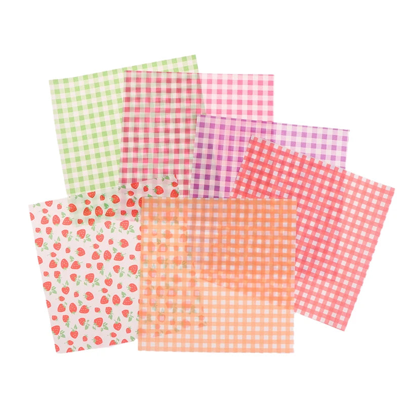 100Pcs 18cm Food Waxed Paper Oil-Proof Wax Paper Bread Sandwich Burger Fries Macarons Packaging Kitchen Baking Tool Decor Paper
