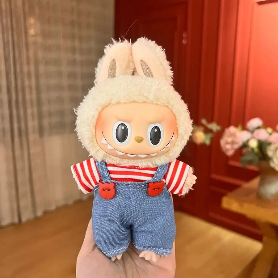 1PC Adorable Labubu Change overalls - Stylish & Comfortable Labubu-Themed Outfit Labubu Ropa Doll Accessories