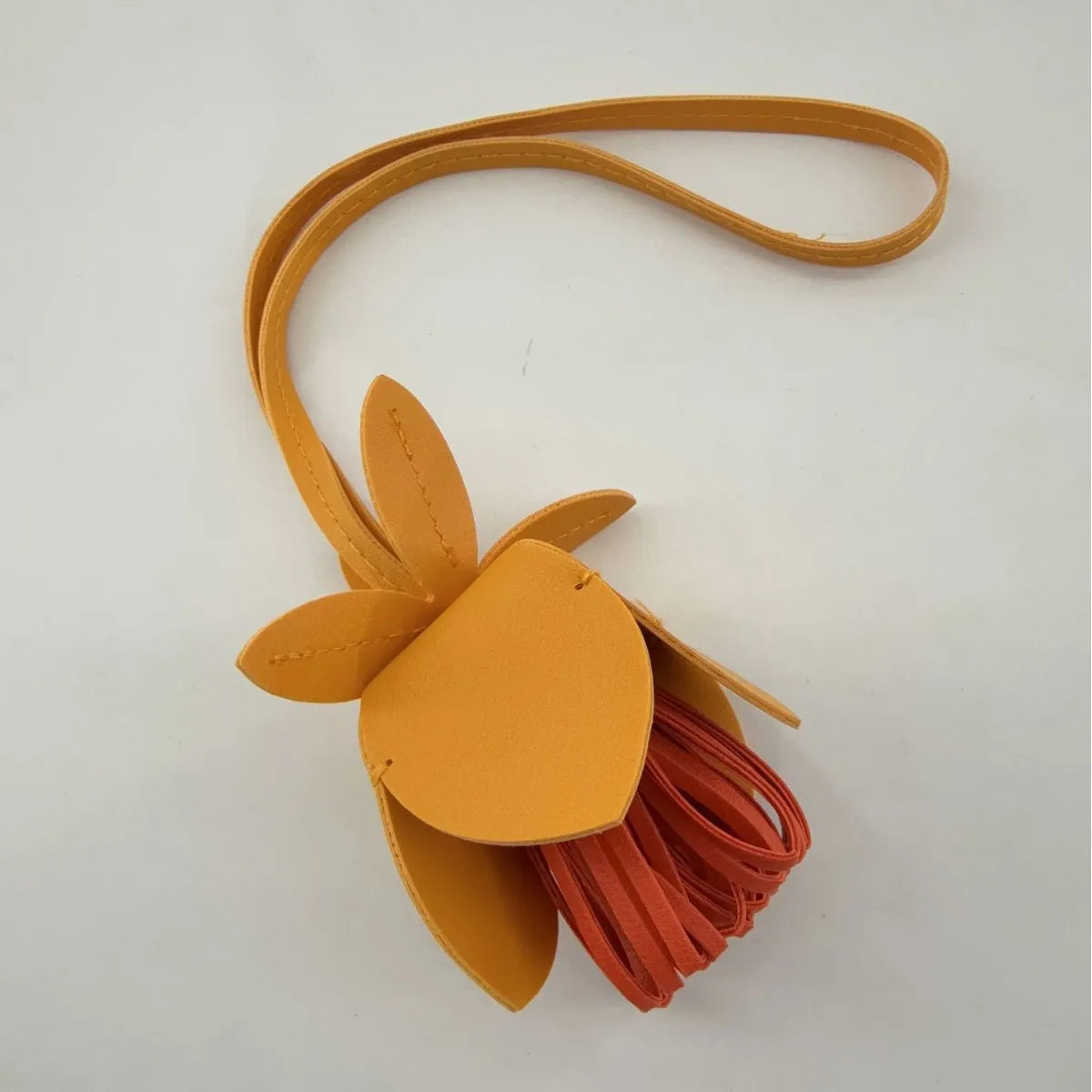 Bag Charm Flower Ball Pendant Luxury Fashion PU Leather Flower Car Pendant Decoration Bag Accessories