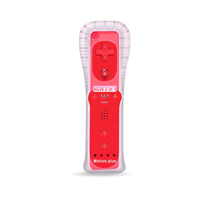 2PCS Remote Controller with Nunchuck Controller for Wii Console Wireless Gamepad with Motion Plus for  Wii Games Control